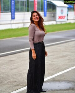 Nivetha Pethuraj Instagram - Hamilton lost. My brother lost. I am lost 😂. But ain’t nothing stopping us from being happy 🤍  PC @adityabedre