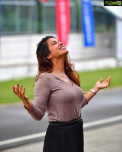 Nivetha Pethuraj Instagram - Hamilton lost. My brother lost. I am lost 😂. But ain’t nothing stopping us from being happy 🤍  PC @adityabedre