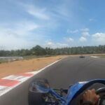 Nivetha Pethuraj Instagram - My Spin caught on my brother’s #GoPro.. it had Oil spill on track . Couldn’t do much to control the car. But great work bro @nisanthsp #tracktests #karimotorspeedway