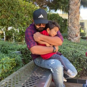 Nivin Pauly Instagram - Happy Daughter’s Day!
As you grow older and into what you will be, Rhesu darling, you will always be my angel.❤️❤️

#DaughtersDay