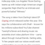 Pallavi Sharda Instagram - A Rolling Stone really gathers no moss. So stoked that @rollingstonein has introduced the world to @rosieldarling’s gorgeous ballad featuring the beautiful voice of @rajivdhall. It took about 2 seconds of listening to the track to know that I was in for this collaboration, that my body needed to float through the ether to its tune. Thank you darling girl for welcoming some contemporary Bharatha Natyam inspired movement into your world! 🎶💃🏽❤️