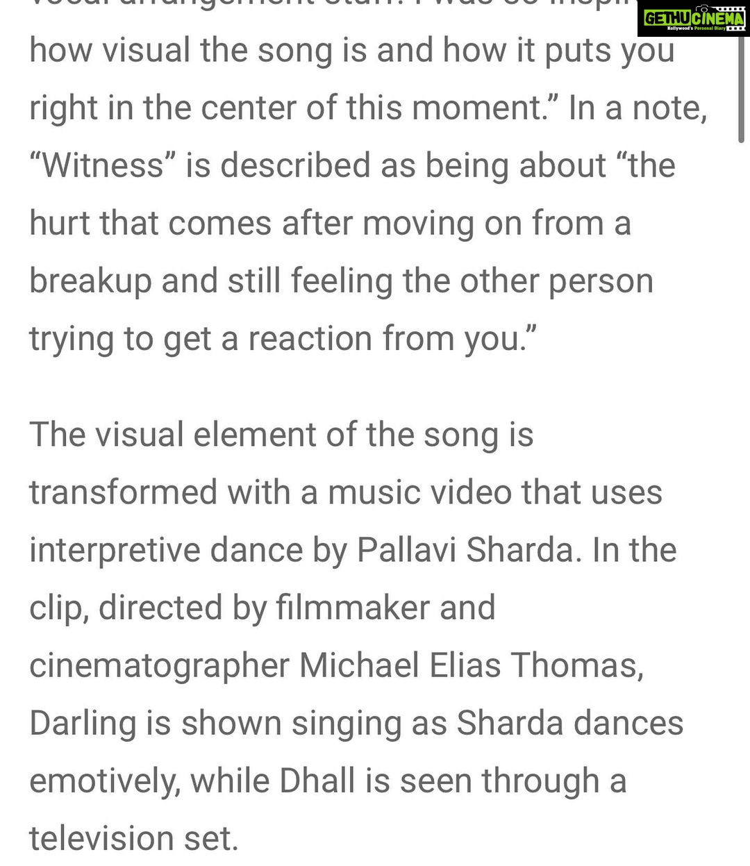 Pallavi Sharda Instagram - A Rolling Stone really gathers no moss. So stoked that @rollingstonein has introduced the world to @rosieldarling’s gorgeous ballad featuring the beautiful voice of @rajivdhall. It took about 2 seconds of listening to the track to know that I was in for this collaboration, that my body needed to float through the ether to its tune. Thank you darling girl for welcoming some contemporary Bharatha Natyam inspired movement into your world! 🎶💃🏽❤️