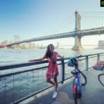 Pallavi Sharda Instagram - The bikes changed everything. #newyork #twobridges #byciclediaries