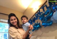 Panchi Bora Instagram - Dear Ryaan.. We love you. Thanks for all the wonderful moments we cherish each one of them! Love mommy daddy and lil Riyanna 💙 #babysharkparty