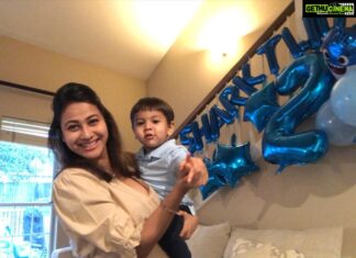 Panchi Bora Instagram - Dear Ryaan.. We love you. Thanks for all the wonderful moments we cherish each one of them! Love mommy daddy and lil Riyanna 💙 #babysharkparty