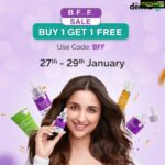 Parineeti Chopra Instagram - Drumroll! It’s time to Buy 1 Get 1 Free on your favorite skincare backed by science. The Derma Co. BFF sale is live. So, bring home your favorites for skin that’s clear, healthy, and always you! #TheDermaCoIndia #NoFilter #IndianSkincare #HealthySkin #ClearSkin #SkinGoals #SkincareProducts #SkincareRoutine #BFFSale