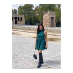 Parul Yadav Instagram - My favourite filter is happiness 💚 P.S. do notice my Thakur ke haath! 🤣 #PYTravelDairies #HistoryInspiresMe #PYTravelDairies #RoyalPalaceOfMadrid #Madrid #TempleOfDebod #ParquedElRetiro #Travel #MadridSpain #HappyLife #MadridCity #LoveTraveling #Spain #TravelAwesome #EuropeanVacation #MadridMonumental #ClassicalBuilding #ClassicalArchitecture #BeautifulDestinations #VisitSpain #HistoricBuildings #MonumentalEurope #BeautifulPlaces #MadridParks #Palacio #TravelSpain #TravelHolic #Sholay #TravelFashion #FridayMood Madrid, Spain