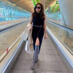 Parul Yadav Instagram - That delightful feeling of walking in the airport again. #PYTravelDiaries #Happiness #PYTravels #VacayDairies #Sandalwood #Kannada #KannadaHeroine #SandalwoodAdda #Kannadathi #Kannadiga ⁣#HappyGirlsAreThePrettiest #TravellingLife #LoveMyself #TravellingEurope #FridayPost #FridayMood #TravelOOTD #GoodTimes #AirportStyle