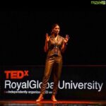 Parvathy Omanakuttan Instagram - It sometimes takes an outside nudge to look into ones own life, the journey, the lessons, the love, the vision... Reality Rings in The Ancient Gongs. Thank You @royalglobaluniversity for this wonderful and memorable evening. 🙏 #tedx @ted Royal Global University, Guwahati