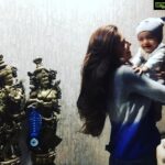 Parvathy Omanakuttan Instagram - Matching it with Maasi! ❤️🥰 #nephewgiggles #purelove #blessed #bestiesbaby #lovekids #smilealways #heartmelt #🧿 Grateful to have friends whom i can spend lovely magical moments with and now with their kids too 😻🥰😘