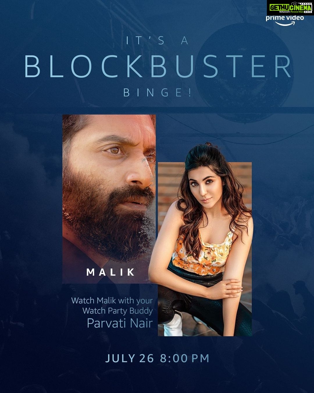Parvatii Nair Instagram - Sometimes being the good guy isn’t enough. Explore the world of Malik with me at @primevideoin Watch Party Marathon, tonight at 8pm. #MalikOnPrime #AmazonPrimeDay #DiscoverJoy #collaboration