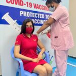 Parvatii Nair Instagram - Getting vaccination was like being a WONDER WOMAN and going for an epic war, so has our life changed. Hope the super hero in me now battles the virus. #vaccinated #wonderwoman When are you getting jabbed ?