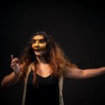 Pooja Devariya Instagram - Bali. One of the many masks of humans brought to life. @maskoff.india @scoutnguide Understanding the masks of humans through the face of an actor. 📸 @sumanthshetty_ #MaskOff #Theatre #Film #PerformingArts