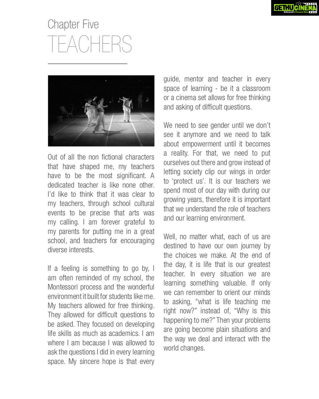 Pooja Devariya Instagram - An excerpt from ‘Lights, Camera, Human’ dedicated to every teacher and teaching space responsible for nurturing this Montessori mind. Happy Teacher’s Day! 😇🙏🏽 . For the complete read: Link in bio. Tag and dedicate to friends, fam, professors, mentors, whoever it is who taught you more than just textbook material! ♥️🥳 . #teachersofinstagram #teachersday #teacher #guru #montessori