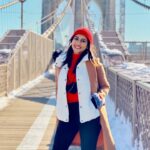 Pooja Jhaveri Instagram - Skipping to the good part… ! . . #bombaytobrooklyn #newyork #newyear #travels #travelstories #mumbai #brooklyn #brooklynbridge #newyork #usa #traveller #travelenthusiaist ##newyorkcity #newyorker #newyorklife #nyclives #nycmodel #nycphotographer #nycphotoshoot #poojajhaveriinnewyork #poojajjhaveri ❤️ Brooklyn Bridge