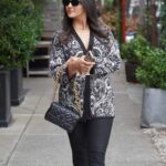 Pooja Jhaveri Instagram - Flaunting my @falconeriofficial jacket like… ! . . Jacket : @falconeriofficial Bag : @zara Shoes : @zara Watch : @fossil . . . #fashion #fashionblogger #ootd #ootdfashion #blackandwhite #fashionista #flaunting #vlogs #trending #trend #trendsetter #reelsinstagram #reels #trendingreels #trendingsongs #newyorkstreets #newyorkbabe
