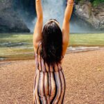 Pooja Jhaveri Instagram - A hidden gem !! . . Usually we always explore different beaches, when in #goa But #goa has many hidden gems that are less explored by people, one such place is #aravelamwaterfall About one hour drive from #vagator and a mini #trek Down to this waterfall. But the effort was worth every bit of it. . . #goaunexplored #exploring #exploringgoa #goahiddengems #travel #travelandtourism #blogger #vlog #instagoa #goatravel #vacations #holiday #explore #aravelamwaterfall #mumbai #hyderabad #karnataka #kerala