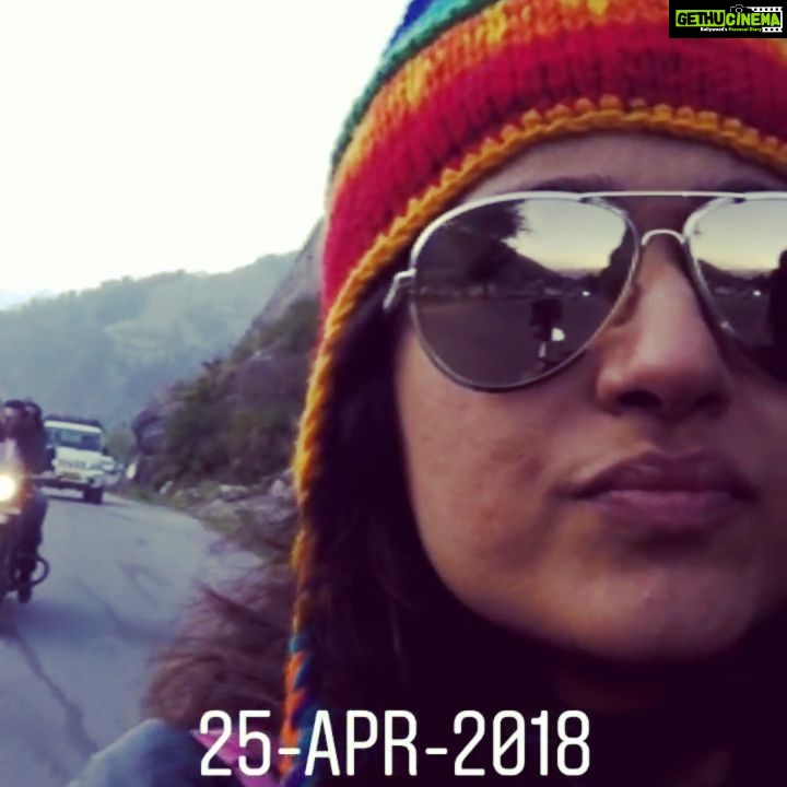 Poonam Bajwa Instagram - #himachaldiaries#bikeriding#mountains🗻 #highandhappy