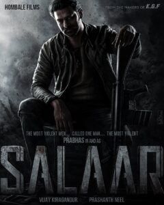 Prabhas Instagram - Today I take a leap into the world of #SALAAR Shoot commences from Jan 2021. An Indian Film by @hombalefilms @vkiragandur @prashanthneel