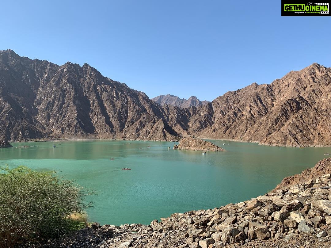 Prachi Deasi Instagram - #Nature requires no filter 💚💙 #shootmode #throughmylens Hatta Dam, Dubai, UAE