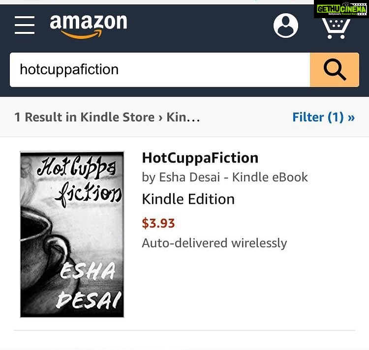 Prachi Deasi Instagram - SO Excited to announce that my sister’s book HotCuppaFiction is now available on #Amazon #Kindle! You can order your very own copy of this fully illustrated short story book now ☕📜🕯Click link in Bio to buy ⏳ So proud of you @eshadesai 🧡
