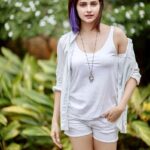 Prachi Deasi Instagram - They got Capes , I got Purple hair 👩🏻‍🎤😈 #KOSHA #purplelikeprachi #movie #love #purplehair #badass #knuckles #purple #fairytale #cinema #actor #actorslife #Picture taken by the awesome @gauravsawn 📸💥 @abhayrajkanwar @iamadvaita @karanrajkanwar @shaylinayak @latikajathar @sanamratansi @anushka_09