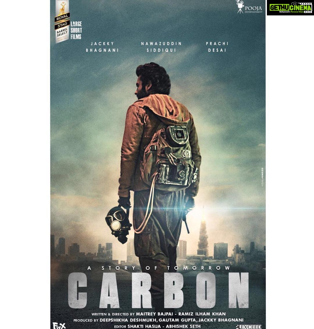 Prachi Deasi Instagram - #CARBON. A peek into the future. Presenting the first poster @JackkyBhagnani @nawazuddin._siddiqui 