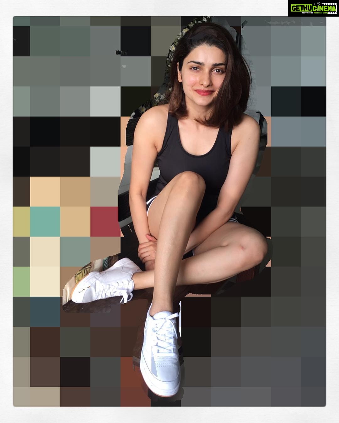 Prachi Deasi Instagram - Get set go 🏃🏻♀️ all ready to sweat it out @reebokclassicindia @reebokwomen_india #limtededition #whitesneakers #sneakers #all #white #love