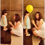 Prachi Deasi Instagram – When you meet someone older & wiser 👶🏻👧🏻 #twinning 🎈