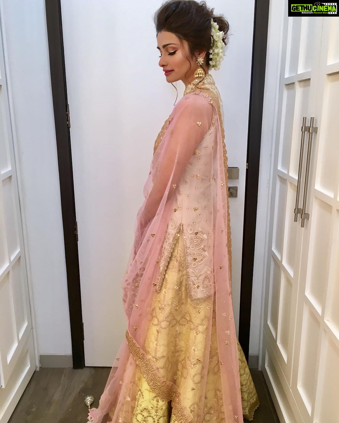 Prachi Deasi Instagram - In this gorgeous @tamannapunjabikapoor sharara πΈπβ¨ all things #love Makeup & Hair by my dear @urmikaur & @ritikahairstylist