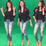 Prachi Deasi Instagram - Can't help but go crazy with @zoomtv 😝👯👻 And again styled by my #amaze @sanjanabatra 😘