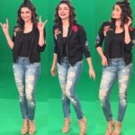 Prachi Deasi Instagram – Can’t help but go crazy with @zoomtv 😝👯👻 And again styled by my #amaze @sanjanabatra 😘