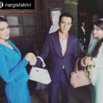 Prachi Deasi Instagram - 😆 hahaha what were we thinking, maybe we were not !!! P.S - creepy lawyer alert. Spot him if you can #KunalRoyKapoor #Repost @nargisfakhri with @repostapp. ・・・ 😂 remembering moments from behind the scenes with the #Azhar Team