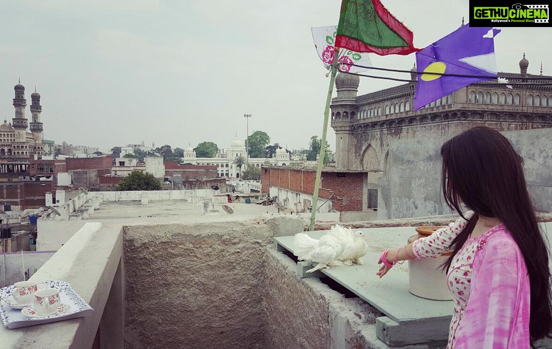Prachi Deasi Instagram - A shot of Naureen from #Azhar #azharthefilm .. Exotic Old Hyderabad.. Sorry folks that's all I can reveal from her look