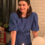 Prachi Deasi Instagram - Thank you all from the bottom of my heart for your beautiful wishes, your love overwhelms me 🧚🏻‍♀️🌟💙 #Birthday #quarantine #home #cake #2020 #picoftheday #photooftheday #september #thankyou #gratitude #love #stars #dressedup #light #balloons #smile #laughter