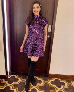 Prachi Deasi Instagram - 🔮⚡️✨🌟 A (little x lot) ~ lottle sparkle never hurt anyone 🦄💟 #PUNE #SelfStyled #Purple #glitter #shimmer #sparkle #latergram