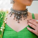 Pragathi Guruprasad Instagram – wearing @jolampara & mommas jewelry from Ahmedabad 88’