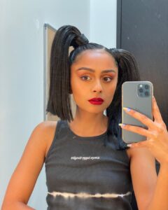 Pragathi Guruprasad Instagram - my ponytails really stole the show
