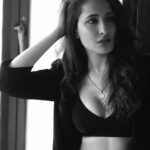 Pragya Jaiswal Instagram - She lost herself a little in that darkness but returned with the stars beneath her skin ✨💫🌟 #bnwmood