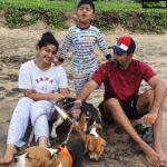 Prasanna Instagram - At the beach #familytime #beachdays #beachdogs #weekendfun #happytales Chennai, India