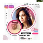 Preetika Rao Instagram - Excited to join my fans in U.A.E with @chai_with_ahmad who tells me that Beintehaa is doing exceptionally well in it's dubbed version in Dubai and UAE. I believe fans are downloading clips of my show and merging it with their own voice overs :) ... Interesting Catch ya at 6pm ❤ #beintehaa #beintehaasongs #indiantelevision #dubaitv #chaiwithahmad #uae #uae🇦🇪 Dubai, United Arab Emirates