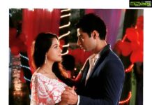 Preetika Rao Instagram - Only for BI Fans : BTS : 🙂 We shot this sequence in Mumbai's favorite shooting spot 🌴Madh Island.. It was a night shoot and was shot on Valentine's Eve and it was like a huge Valentine's Day party set-up and the first ever dance sequence was shot between Zain and Aaliya 🎞❤ #harshadarora #preetikarao Colors TV