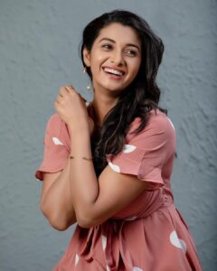 Priya Bhavani Shankar Instagram - Thankful for the polka dots 😀 just in need of few more! Outfit - @thehazelavenue Styling - @anushaa13 Assistant stylist - @_ilakzz_ MUA - @viji_sharath Photographer- @kiransaphotography