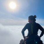 Priya Bhavani Shankar Instagram - Forever the girl who gets excited to see the colourful sky and who hikes to sit above the clouds😊 happy ‘birthday’ beginnings to me☺️ Mullayanagiri Peak, Chikkamagalur