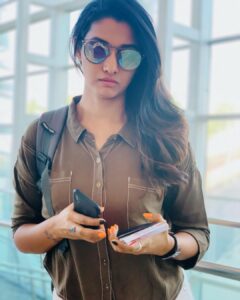 Priya Bhavani Shankar Instagram - When you’re angry with that person and still have to travel with them! And the person thinks, clicking pictures would help fixing! #readyToBurst