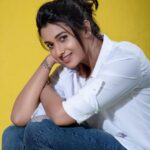 Priya Bhavani Shankar Instagram - No no.. noo 🤫 ‘Don’t show those teeth for a while’ series 😌 Styled by @anushaa13 HMU @viji_sharath PC @kiransaphotography