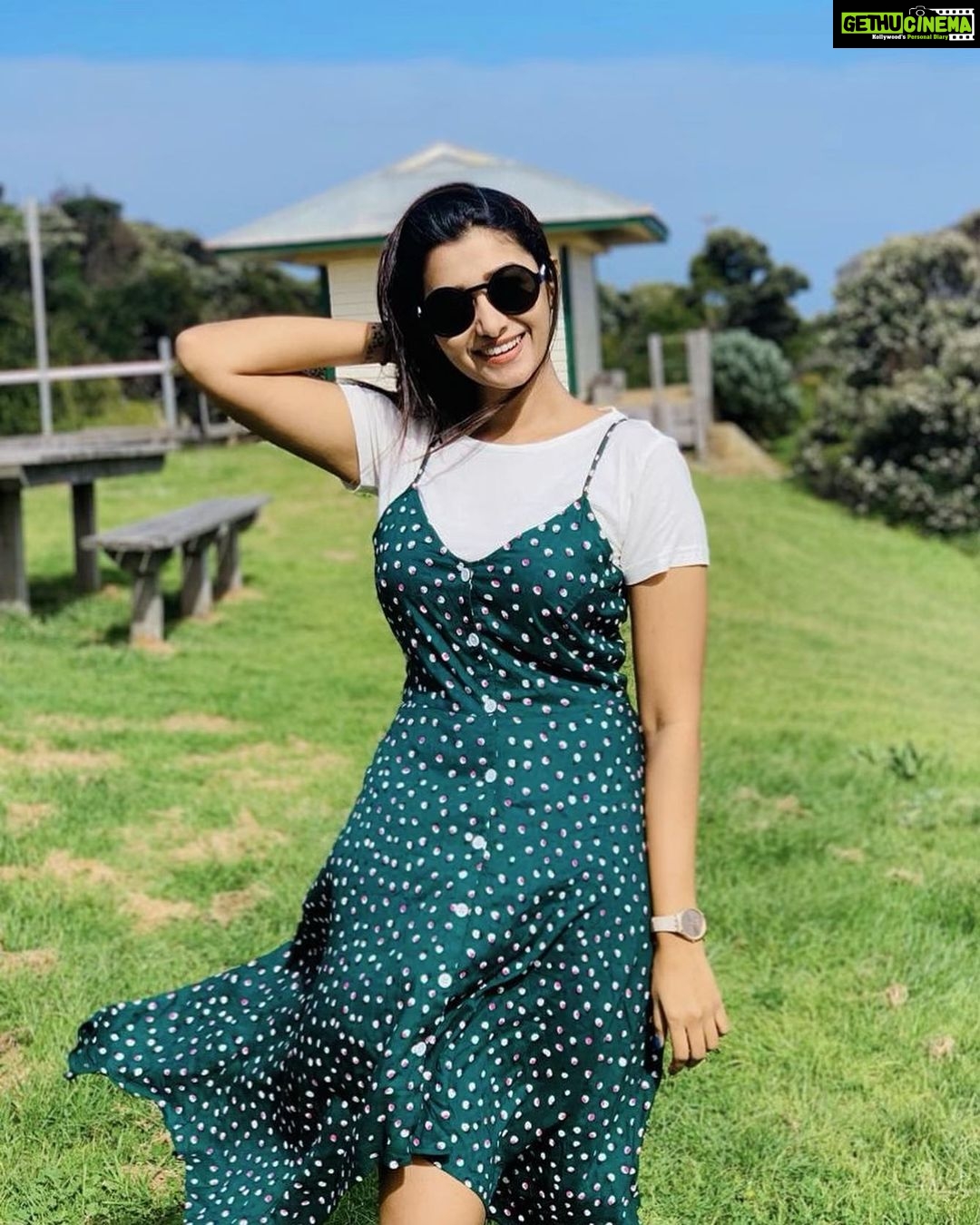 Priya Bhavani Shankar Instagram - ‘You look happier’ is the best energising compliment I received recently ❤️ about the pic, when you step out of your resort and this is the view, call it a day already ☺️ #canolagarden Canola Fields