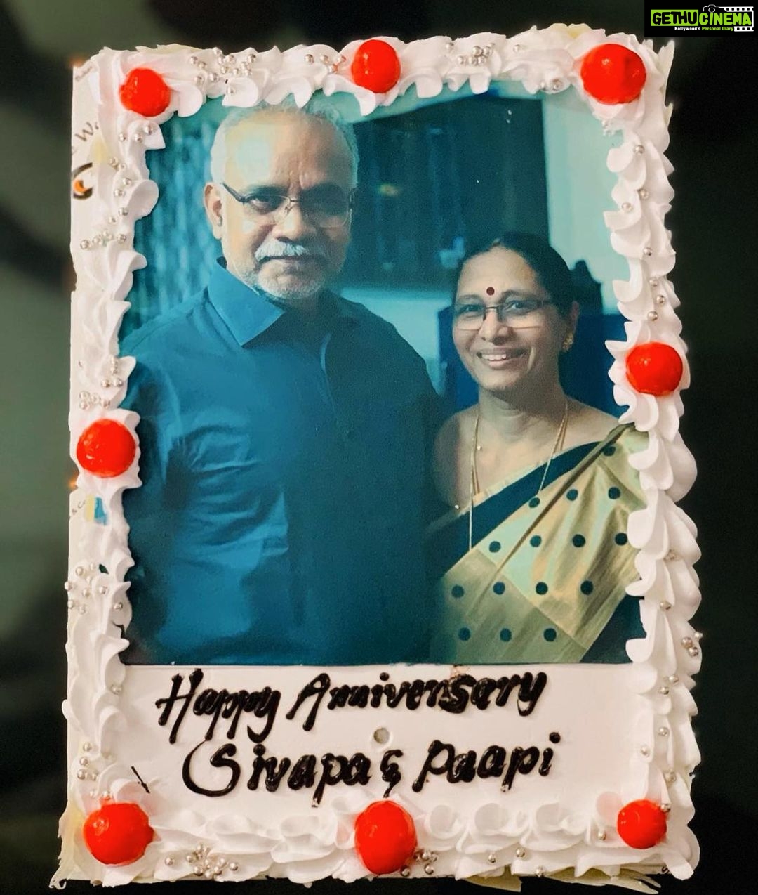 Priya Bhavani Shankar Instagram - So the plan is to live a life like this & stay in love like this forever❤️ happy anniversary paapu & daddy 🤩 you have set the standards high for us! we love you 🥰