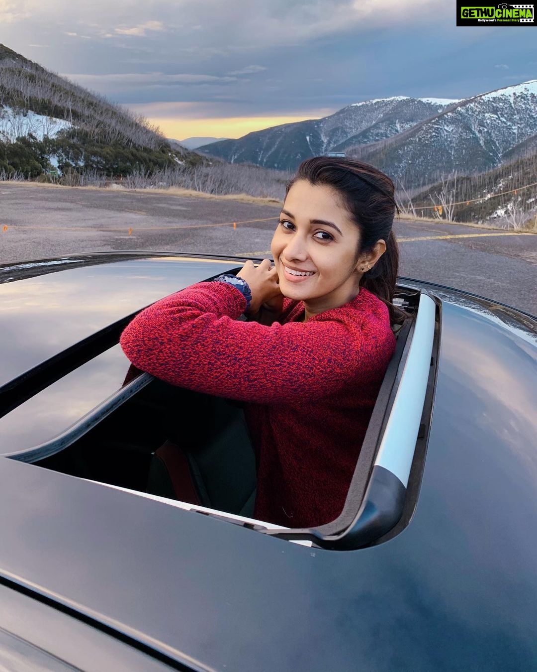 Priya Bhavani Shankar Instagram - Forever that girl who gets excited when the sky is in pretty colours ☺️ Falls Creek