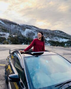 Priya Bhavani Shankar Instagram - Forever that girl who gets excited when the sky is in pretty colours ☺️ Falls Creek